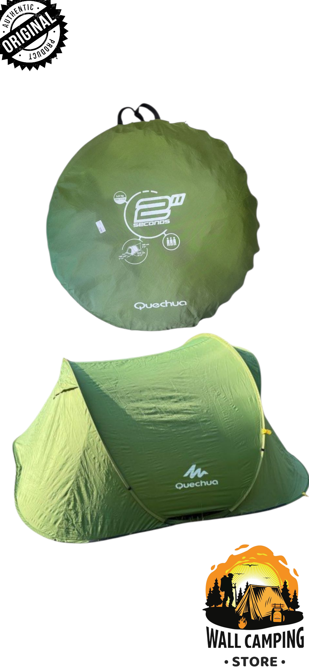 Tente de camping Quechua 2 Seconds 3P